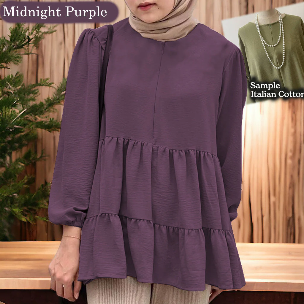 Tanya Cotton Blouse (Size 6xl - 10xl) - Image 7