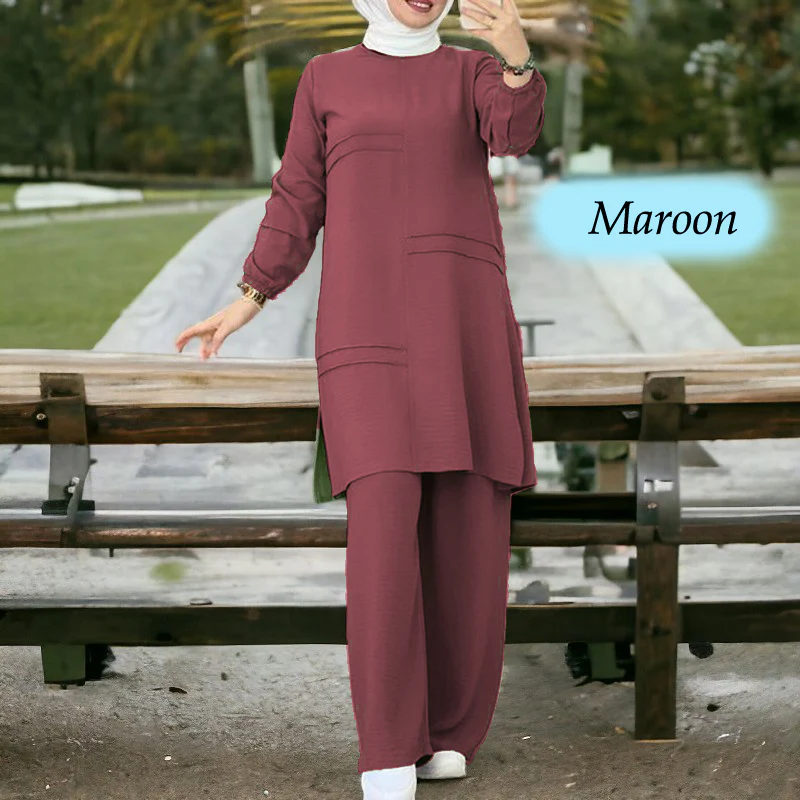 Gazala Cotton Muslimah Set - Image 11