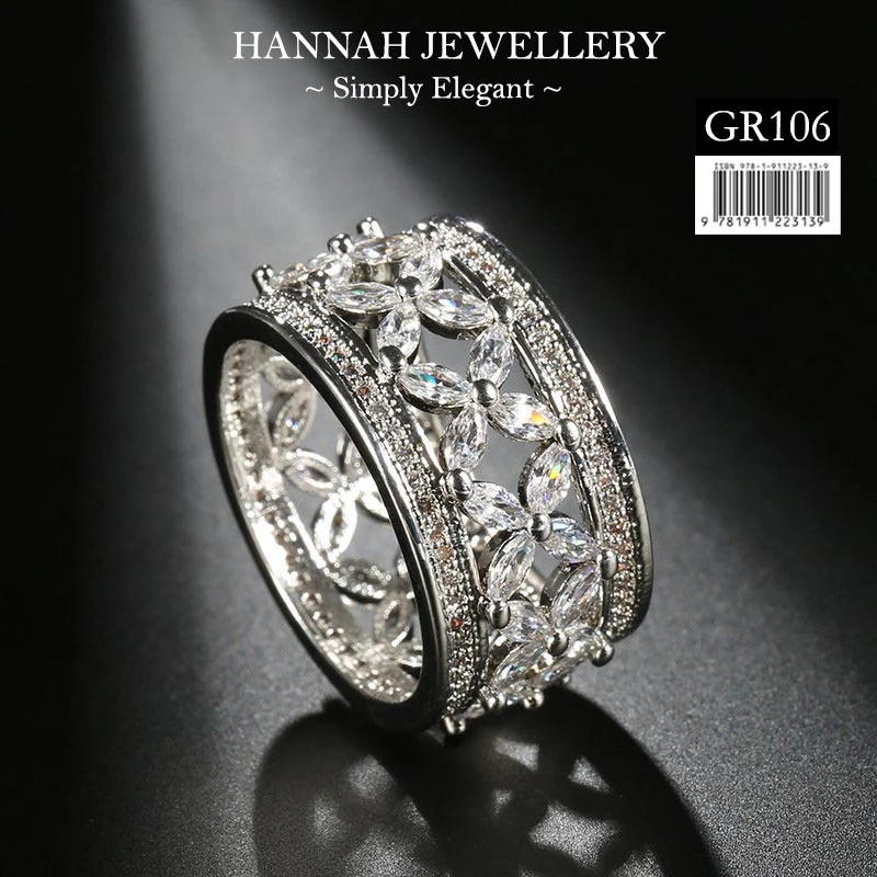 【GR106】Korean Butterfly Diamond Rings (Size 6, 7, 8 & 9) - Image 2
