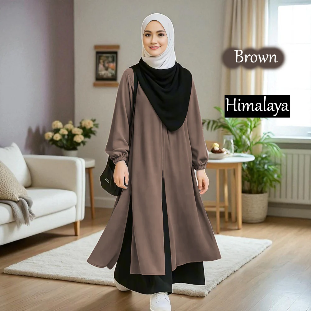 Himalaya Tunic Dress - Buy 3 Free Jubah JB777 - Image 8