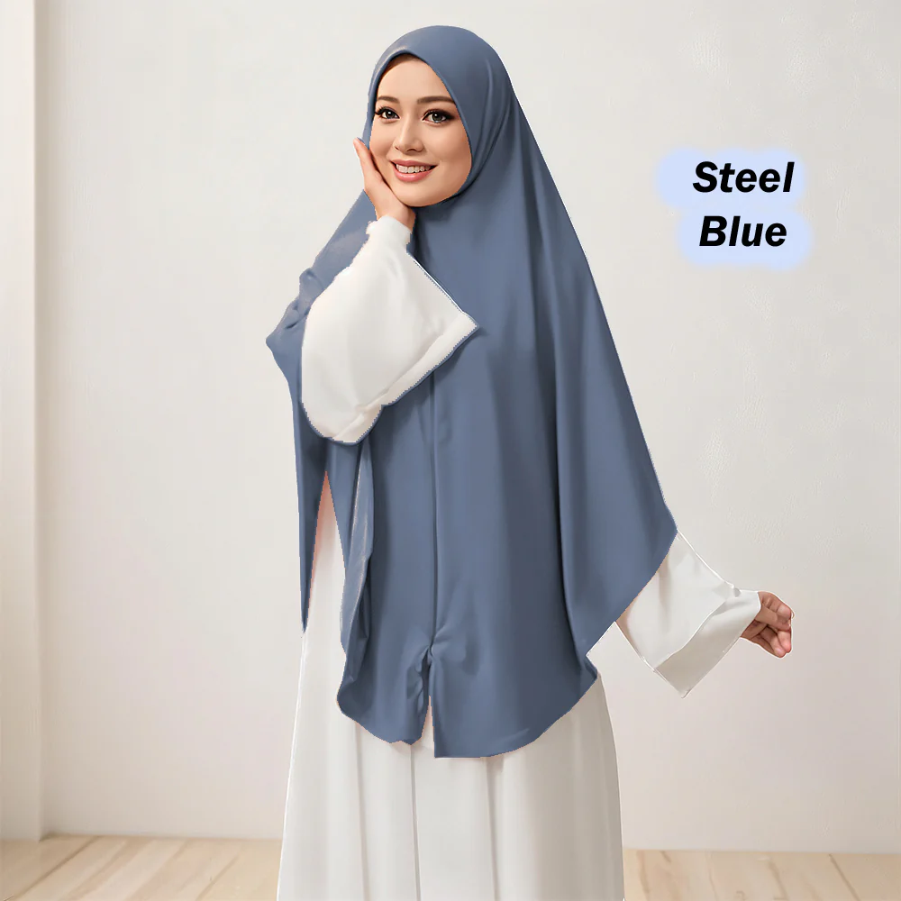 Humus Khimar Labuh Berzip - Image 4