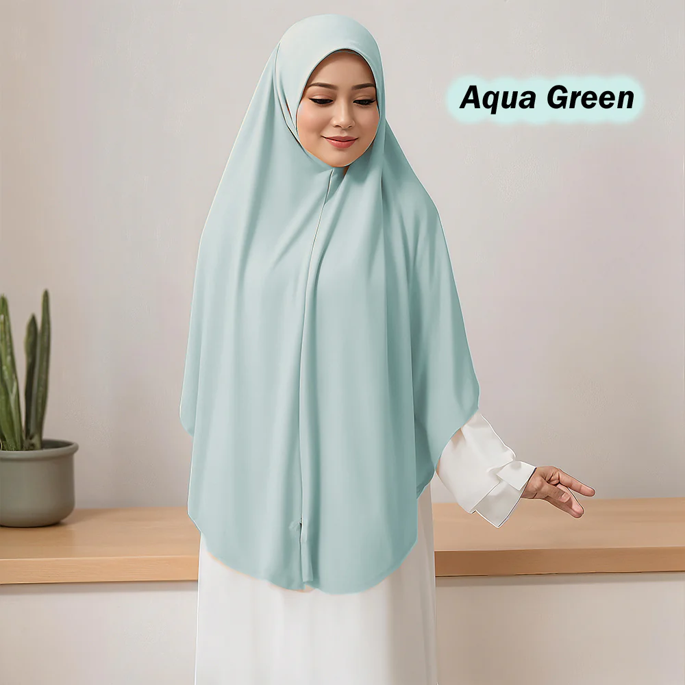 Humus Khimar Labuh Berzip - Image 5