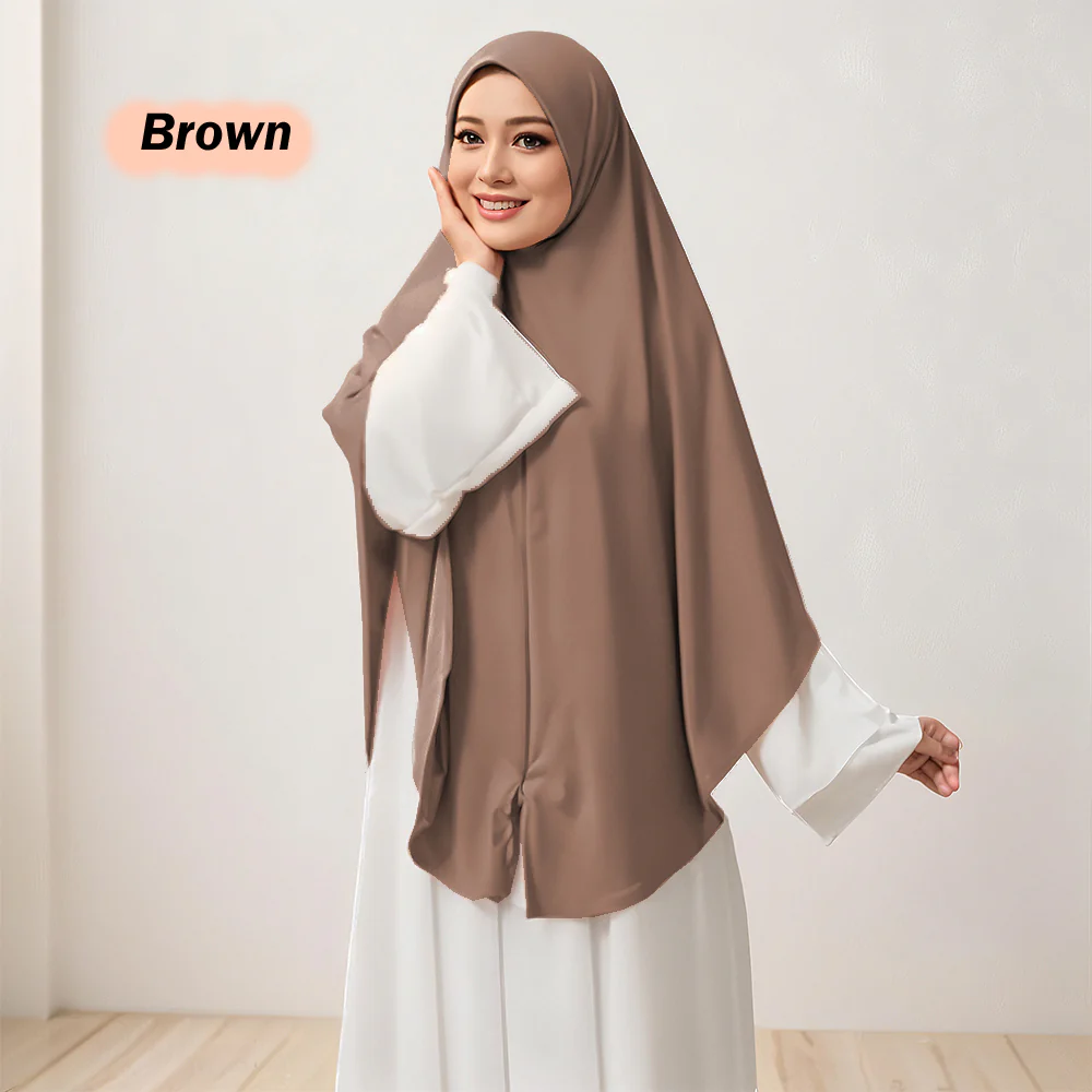 Humus Khimar Labuh Berzip - Image 8