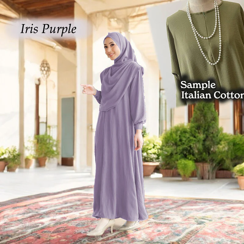 Lahifa Tunic Jumbo C  (Free Tudung Bawal) (Size 6xl ~ 10xl) - Image 8