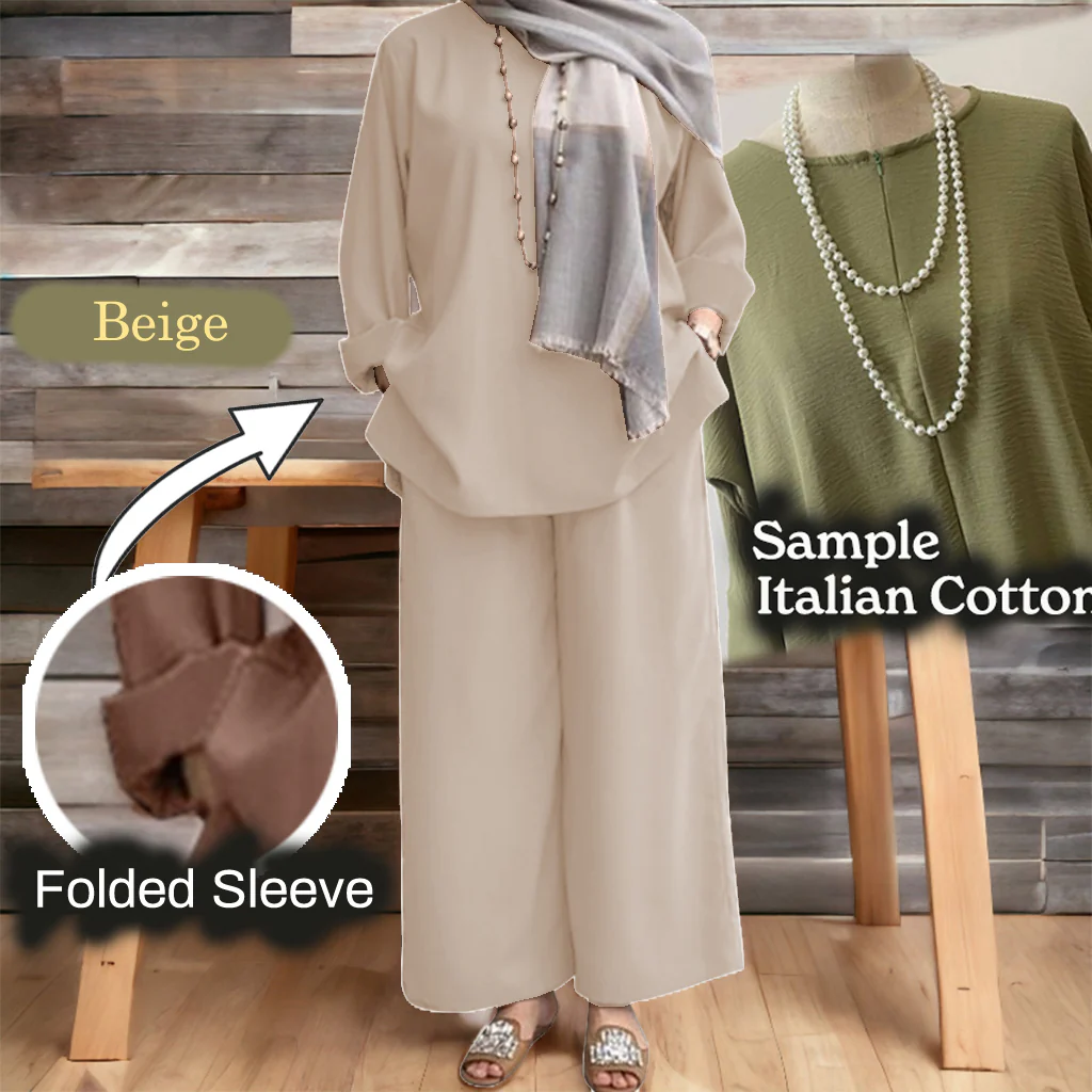 Namila B Cotton Loose Pants Set - Image 11