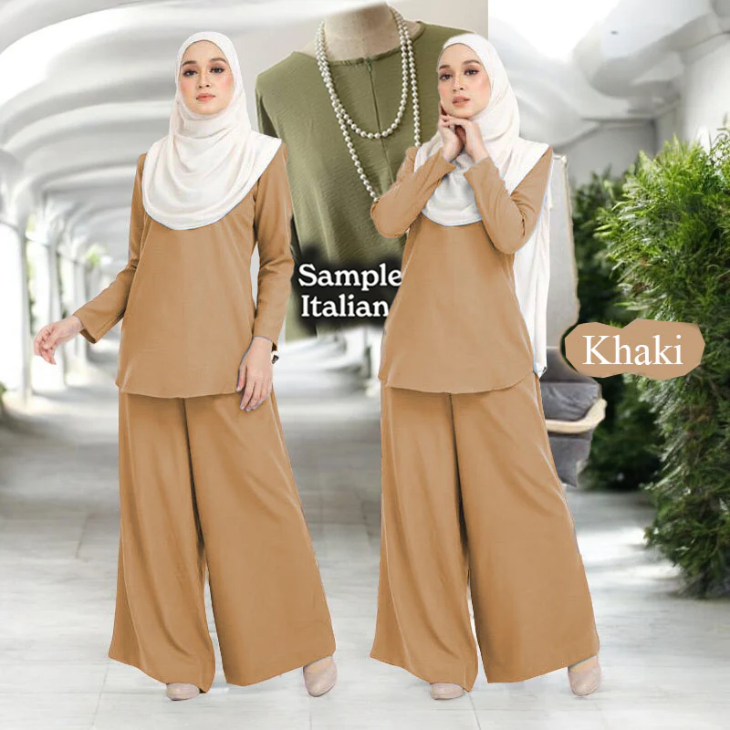 Nasira A Cotton Set with Loose Pants - Image 4