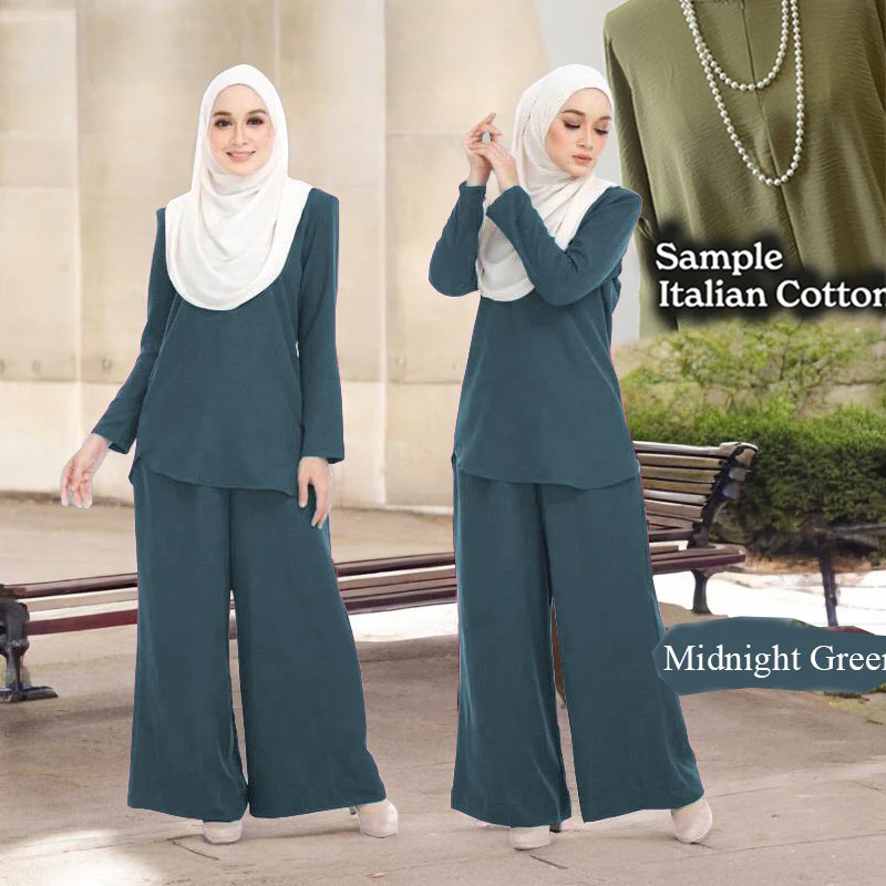 Nasira A Cotton Set with Loose Pants - Image 6