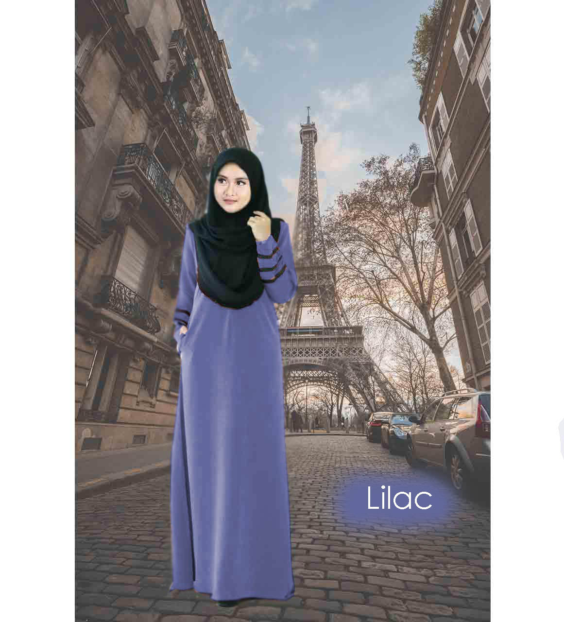 Nurin Flowy Jubah A - Image 5