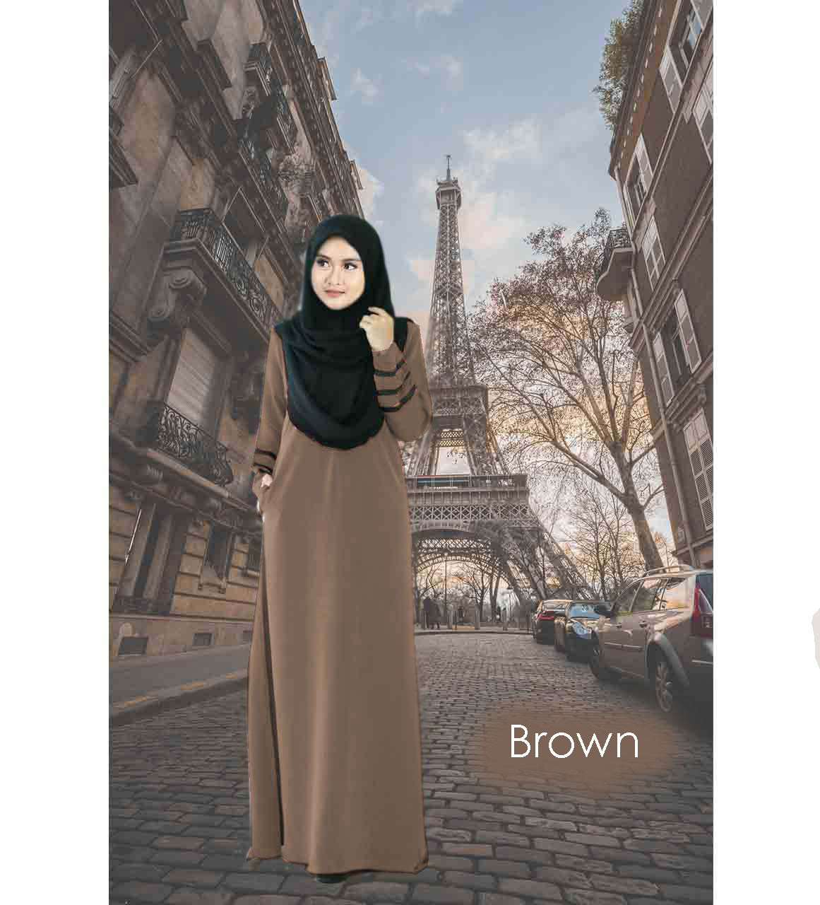 Nurin Flowy Jubah A - Image 8