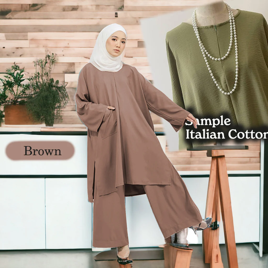 Omema Cotton Kaftan Tunic Loose Pants - Image 13