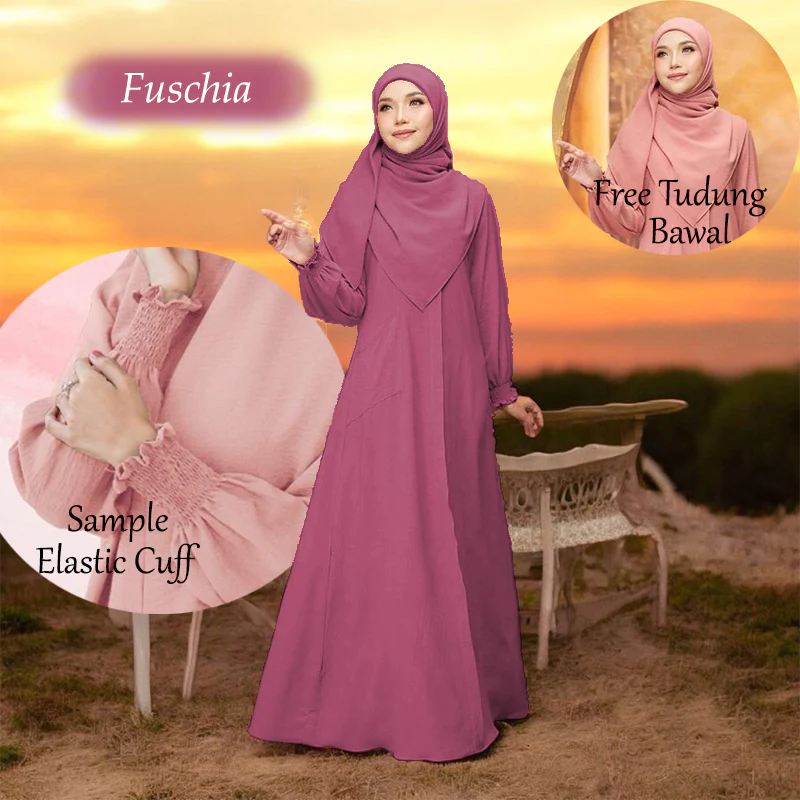 Qinara Tunic Jumbo + Free Bawal Tudung - Image 5