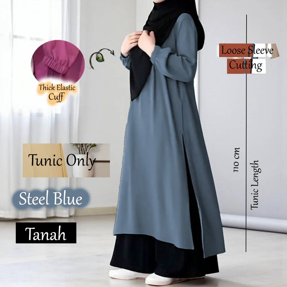 Tanah Tunic 110cm - Buy 3 @ Free Blouse BL777 - Image 4