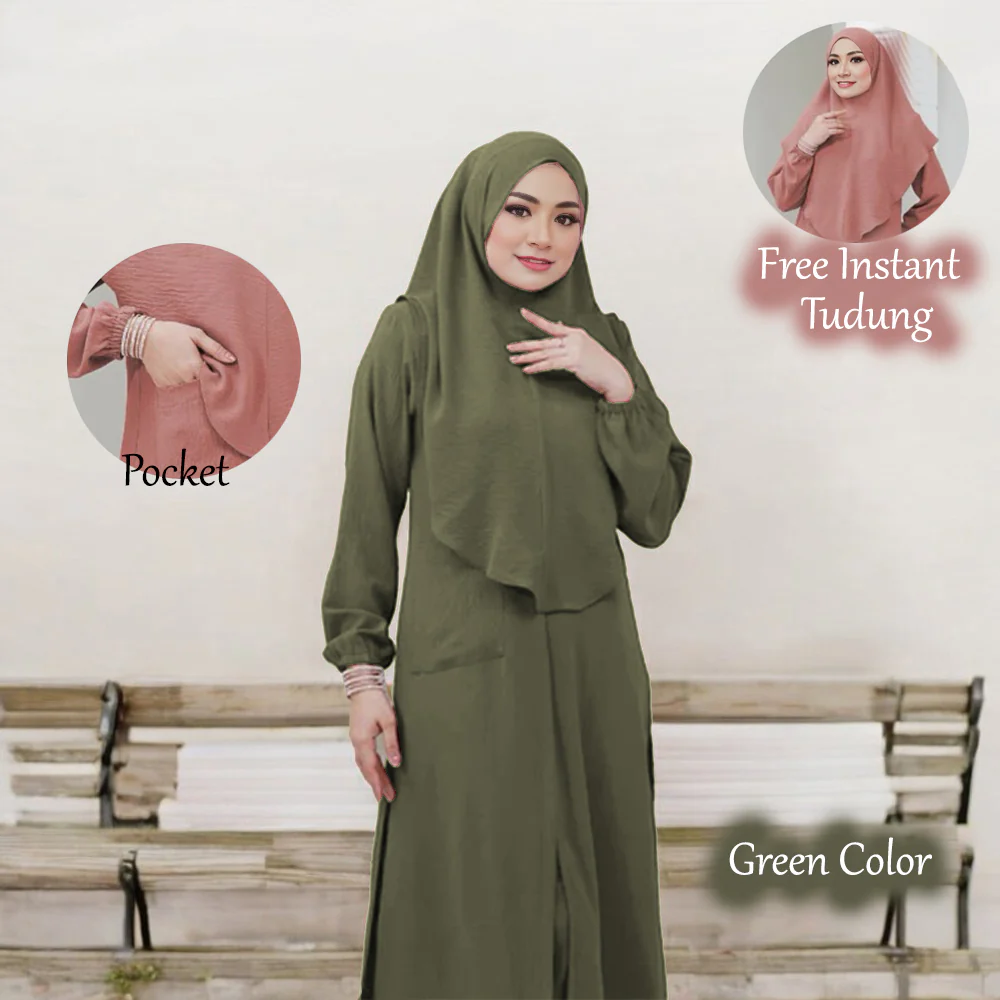 Wajiha Set + Free Instant Tudung - Image 14